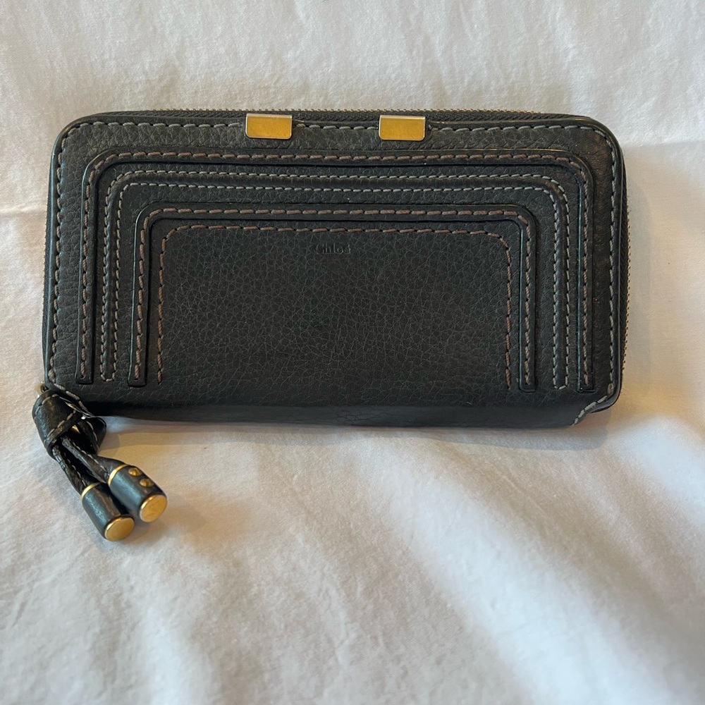 Guaranteed Authentic Chloe Marcie Zip Around Wallet